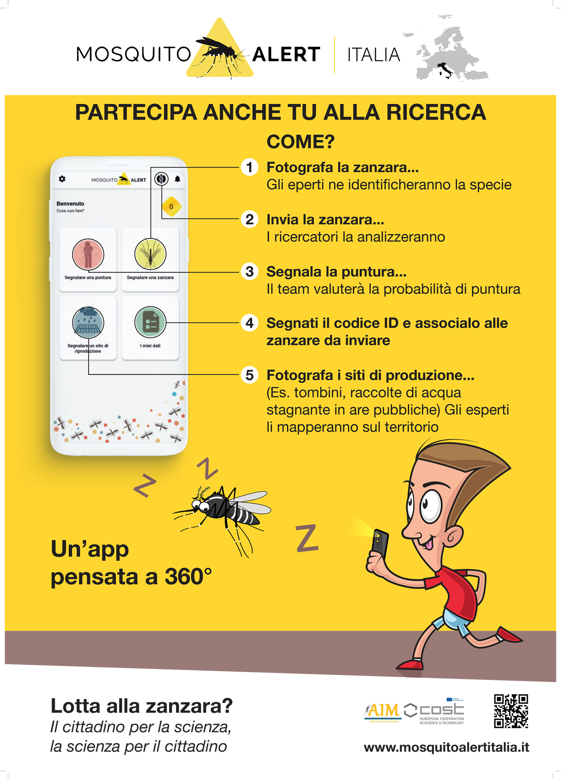 TRACCIARE I VIRUS CON L'APP MOSQUITO ALERT, I CITTADINI AIUTANO I RICERCATORI