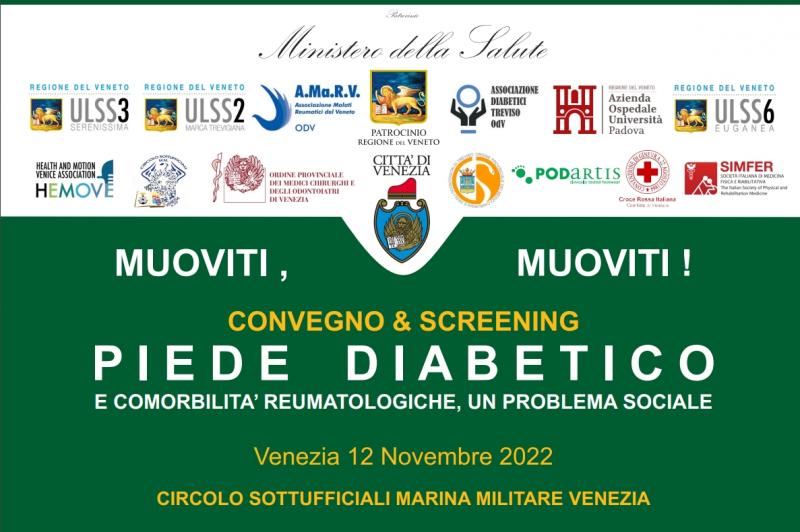 CONVEGNO 'PIEDE DIABETICO E COMORBILITA’ REUMATOLOGICHE, UN PROBLEMA SOCIALE'