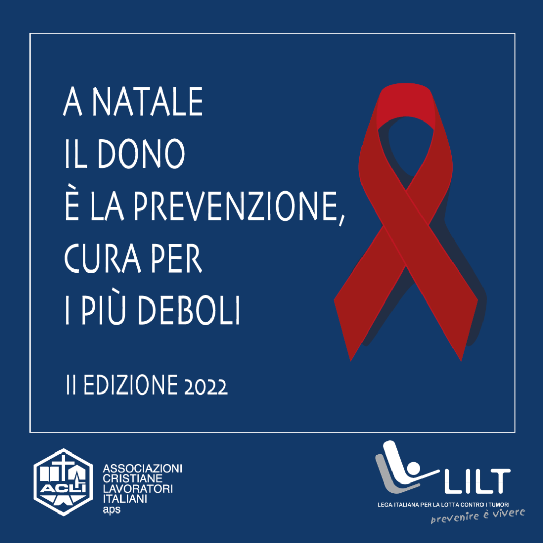 LILT: A NATALE IL DONO È LA PREVENZIONE