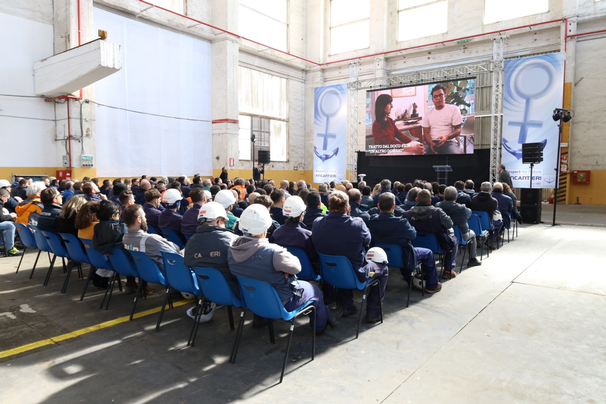 Fincantieri a Palermo con 'Respect for Future' per la prevenzione della violenza di genere