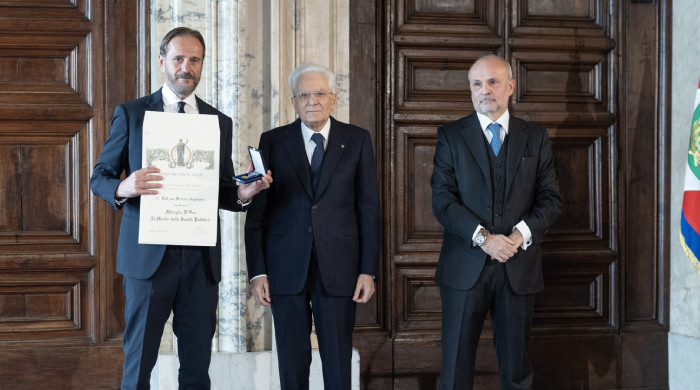 Cerimonia di consegna delle medaglie al 'Merito della Sanità Pubblica' e ai 'Benemeriti della Salute Pubblica'