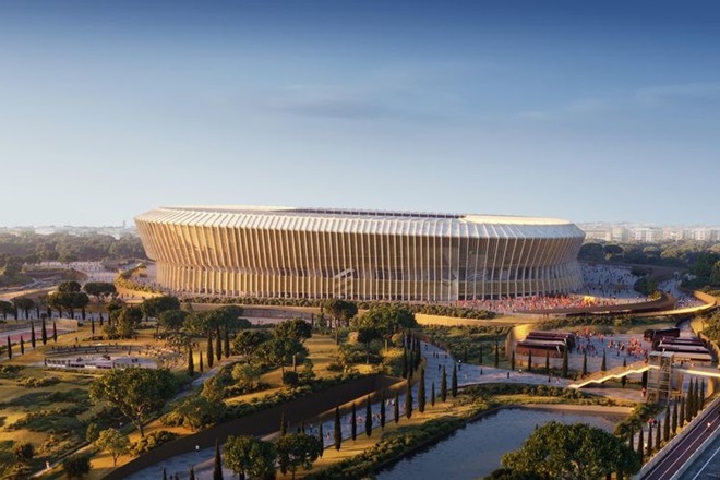 Nuovo stadio AS Roma a Pietralata: 9 ettari di verde e parco sostenibile